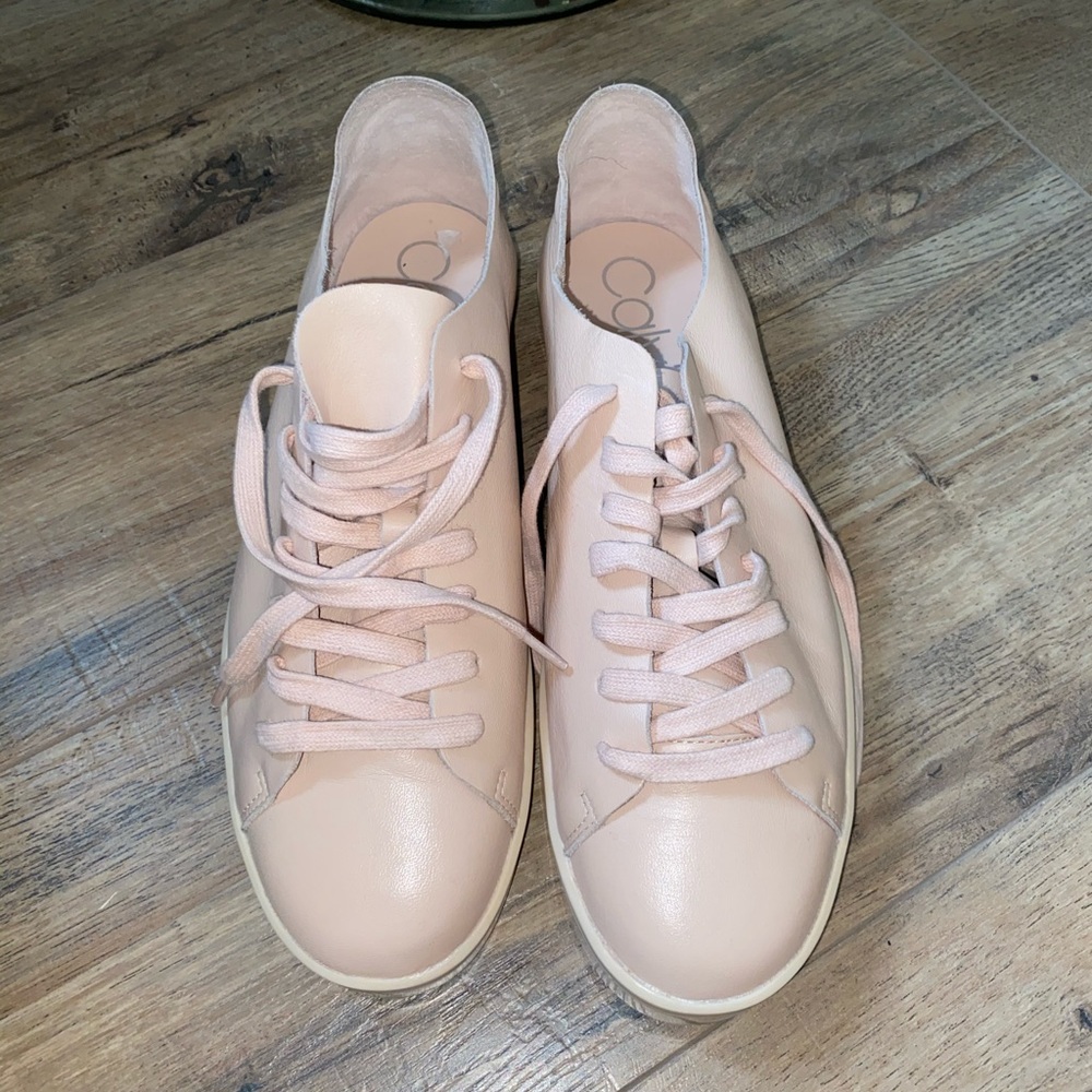 100% Leather Calvin Klein Irena Lace Up Sneaker